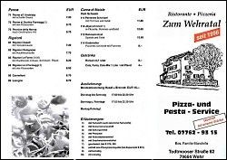 Pizzaservice für Wehr